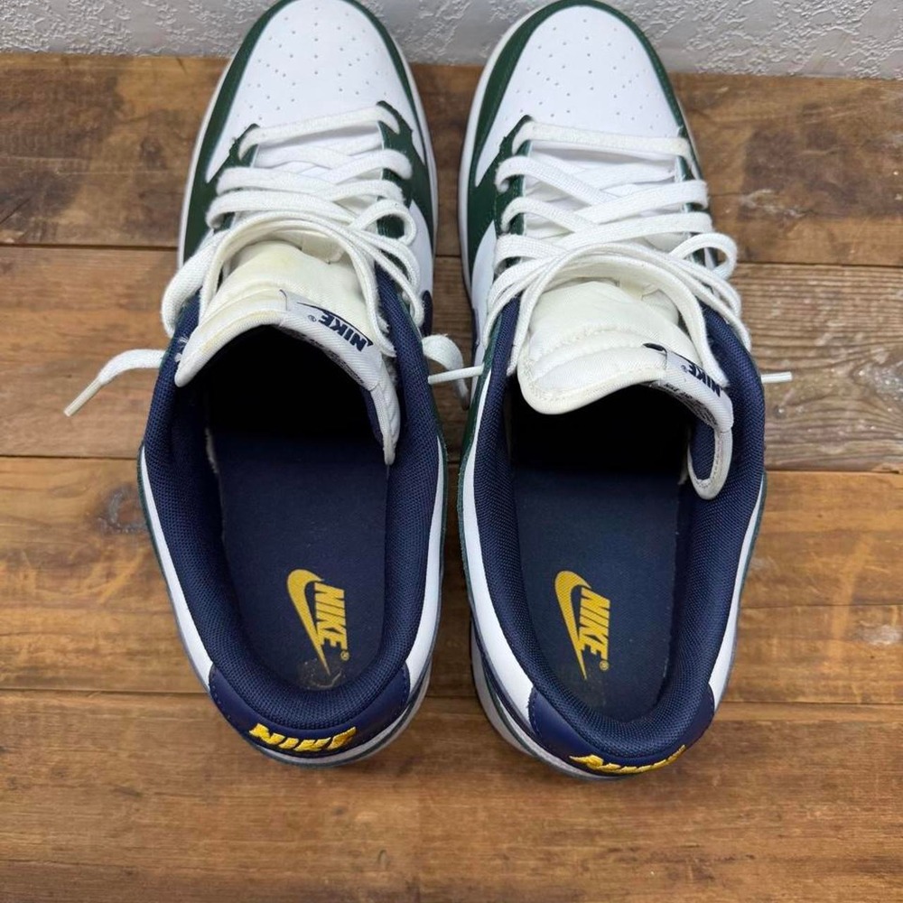 Nike Dunk Low Gorge Green Midnight Navy White DD1391-300 Mens Sneakers - Picture 5 of 7